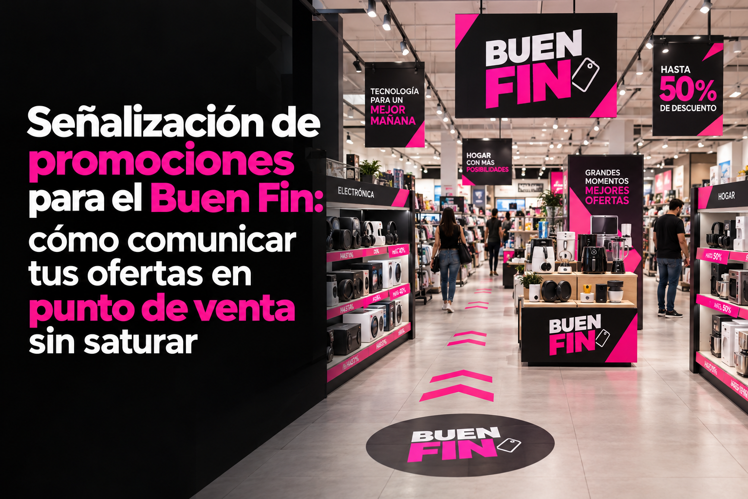 Señalización de promociones para el Buen Fin: cómo comunicar tus ofertas en punto de venta sin saturar